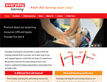 Tablet Screenshot of everydaylearning.com.au